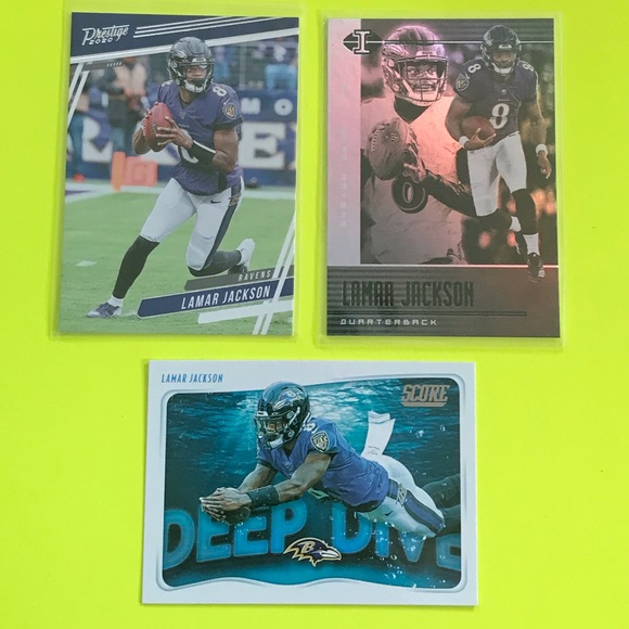 Other - Lamar Jackson Panini NFL Football Card lot of 3